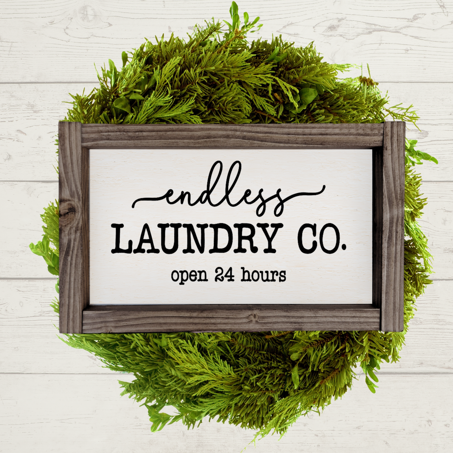 Endless Laundry Co. Sign - 5x9